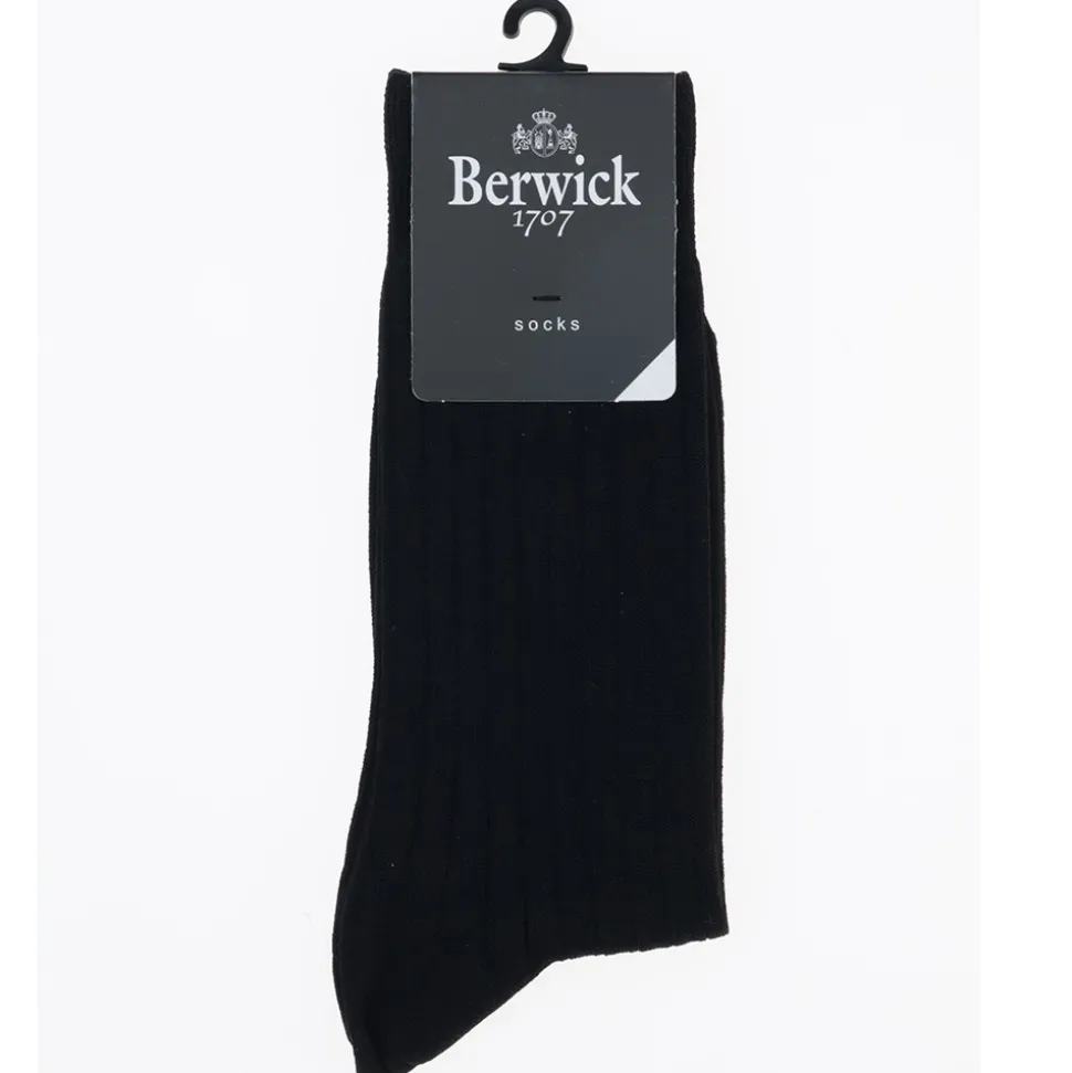 Herren Berwick 1707 Herrensocken^9964 SOMMER SOCKEN - SCHWARZ