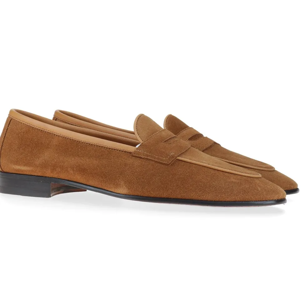 Berwick 1707 Loafer | Blake Stitch^5541-T02 JANUS CALF SNUFF - Ungefüttert