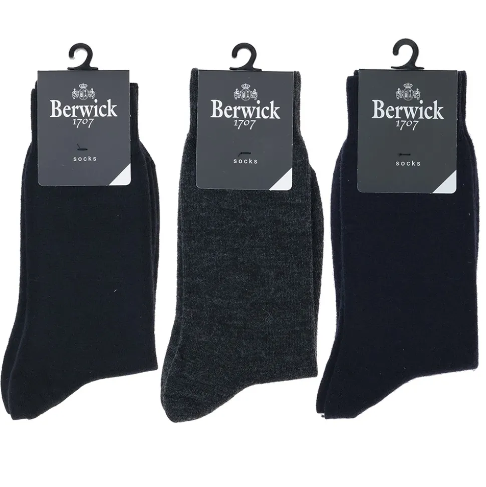 Herren Berwick 1707 Herrensocken^9966 WINTERSOCKEN - BLAU